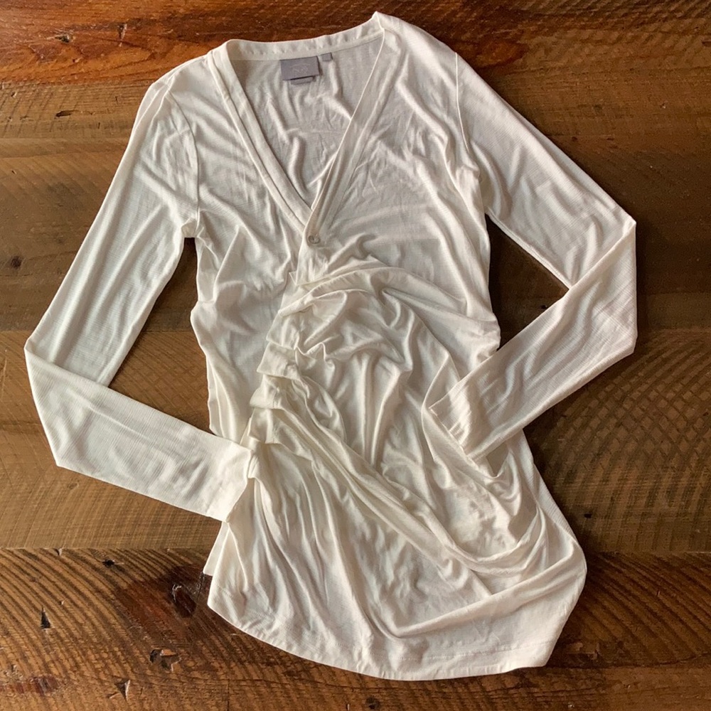 VANESSA VIRGINIA Anthro Asymmetrical Ruffle Tunic